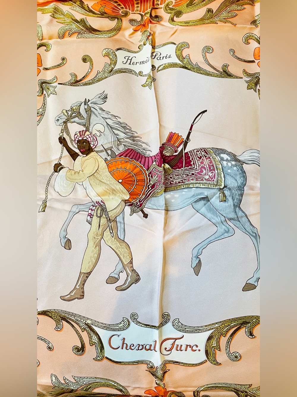 Hermes Equestrian Silk Scarf and Box